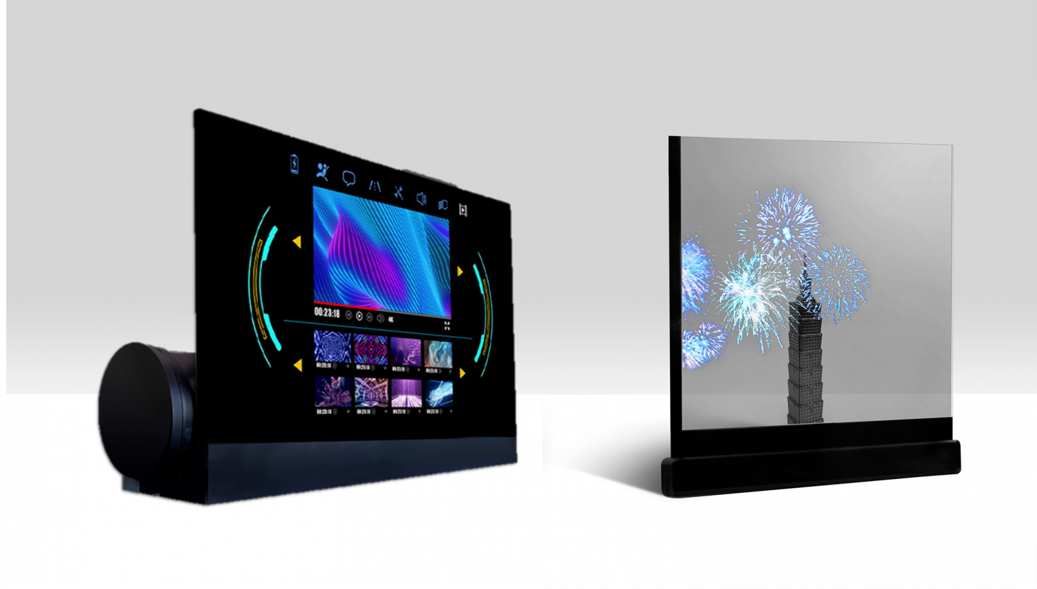 可卷式、折迭性、高透明